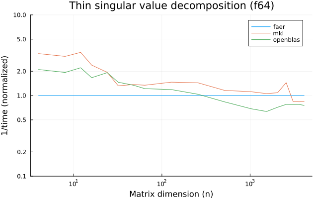 Thin singular value decomposition